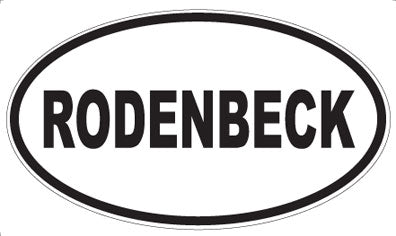 RODENBECK - Oval Magnet