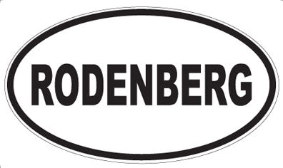 RODENBERG - Oval Magnet