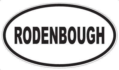 RODENBOUGH - Oval Sticker