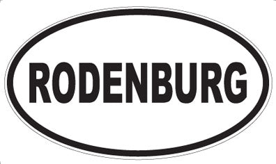 RODENBURG - Oval Magnet