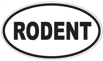 RODENT - Oval Sticker