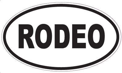RODEO - Oval Sticker