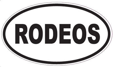 RODEOS - Oval Sticker