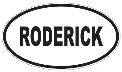 RODERICK - Oval Magnet