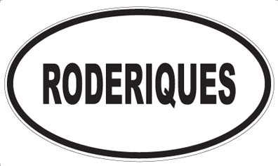RODERIQUES - Oval Magnet