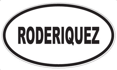 RODERIQUEZ - Oval Magnet
