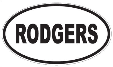 RODGERS - Oval Magnet