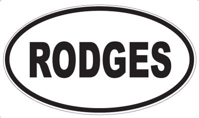 RODGES - Oval Magnet