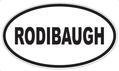 RODIBAUGH - Oval Sticker