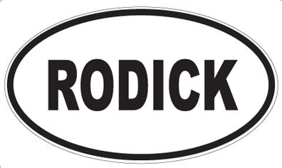 RODICK - Oval Sticker