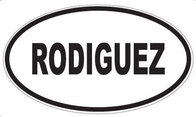 RODIGUEZ - Oval Sticker