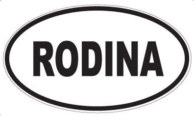RODINA - Oval Sticker