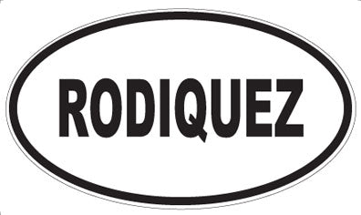 RODIQUEZ - Oval Sticker