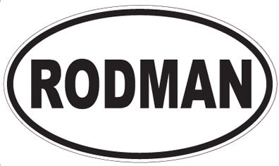 RODMAN - Oval Sticker