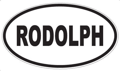 RODOLPH - Oval Sticker