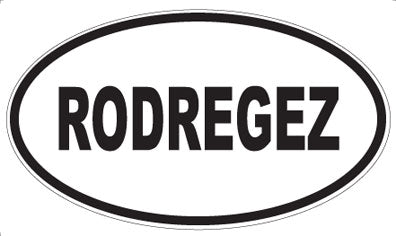 RODREGEZ - Oval Magnet