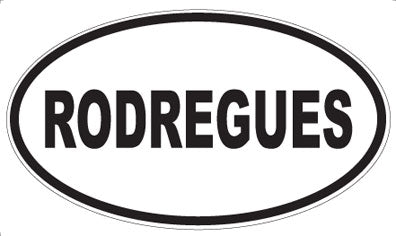 RODREGUES - Oval Sticker