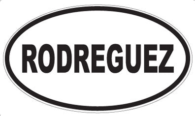 RODREGUEZ - Oval Sticker
