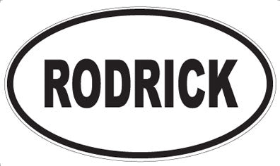 RODRICK - Oval Magnet