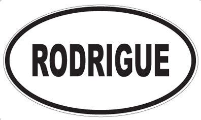 RODRIGUE - Oval Sticker