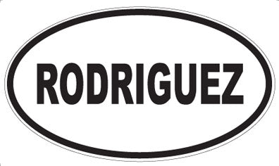 RODRIGUEZ - Oval Sticker