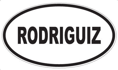 RODRIGUIZ - Oval Magnet