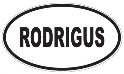 RODRIGUS - Oval Magnet