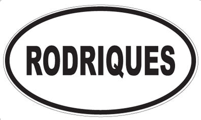 RODRIQUES - Oval Sticker