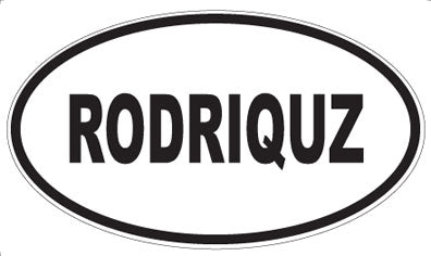 RODRIQUZ - Oval Sticker