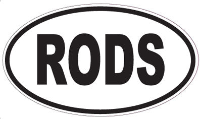 RODS - Oval Sticker