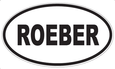 ROEBER - Oval Magnet