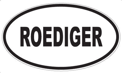 ROEDIGER - Oval Sticker