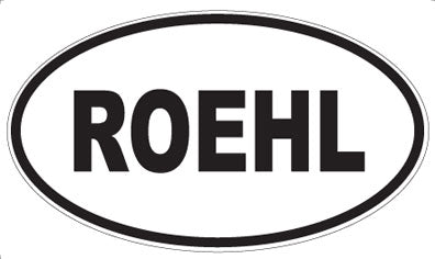 ROEHL - Oval Sticker