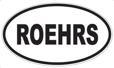ROEHRS - Oval Magnet