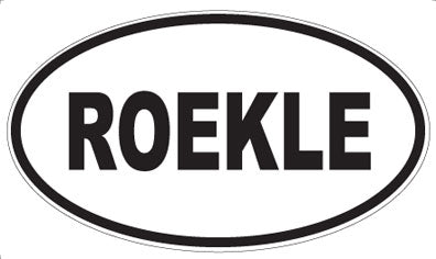 ROEKLE - Oval Sticker