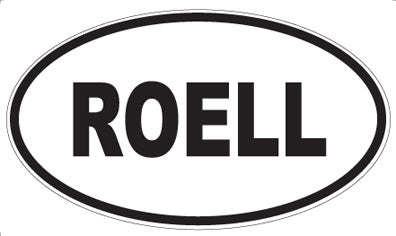 ROELL - Oval Sticker