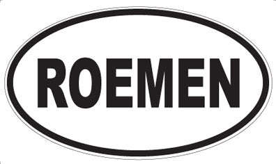 ROEMEN - Oval Sticker