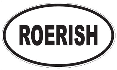 ROERISH - Oval Sticker