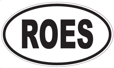 ROES - Oval Sticker