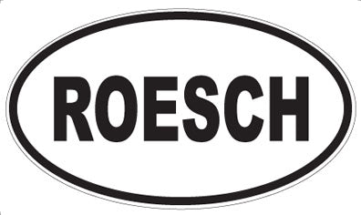 ROESCH - Oval Sticker