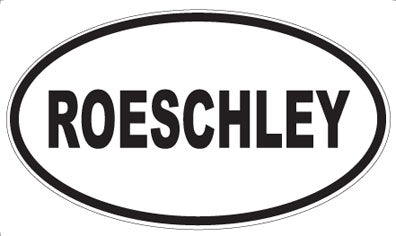 ROESCHLEY - Oval Sticker