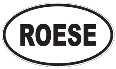 ROESE - Oval Sticker