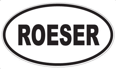 ROESER - Oval Magnet