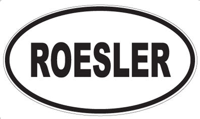 ROESLER - Oval Sticker