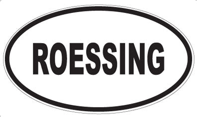 ROESSING - Oval Magnet