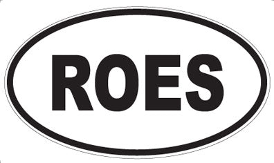 ROES - Oval Magnet