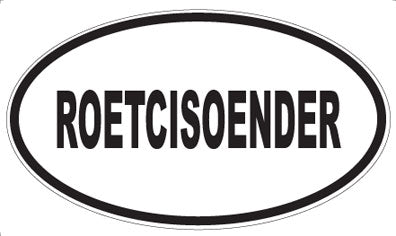 ROETCISOENDER - Oval Sticker