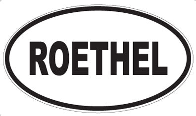 ROETHEL - Oval Sticker