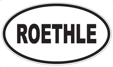 ROETHLE - Oval Sticker