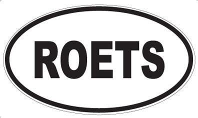 ROETS - Oval Sticker